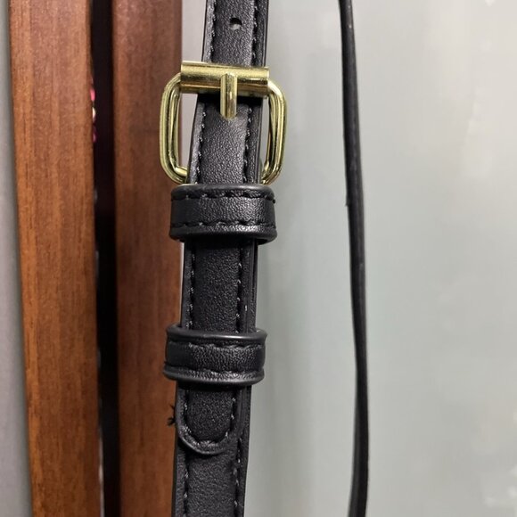 Steve Madden 3D Lips Shape Black PVC Convertible Crossbody Shoulder Bag Clutch - Picture 5 of 8